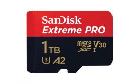 Sandisk MicroSD Extreme Pro 1TB, 200/140MB/s, A2 C10 V30 UHS-I U3 memóriakártya (214508)